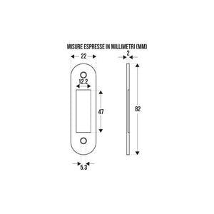 INCONTRO PER SERRATURA MEDIA MAGNETICHE OTL