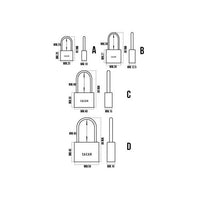 LUCCHETTO OTTONE ARCO MEDIO MM.50