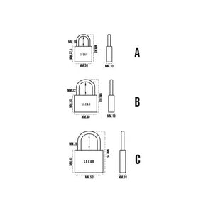 LUCCHETTO CHIAVE UNIVERSALE MM.40