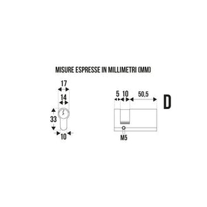 MEZZO CILINDRO CIECO MM.50.5X10