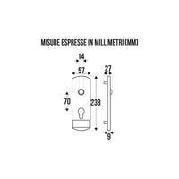 PLACCA BASCULANTE NYLON CILINDRO SAGOMATO