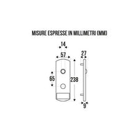 PLACCA BASCULANTE NYLON CILINDRO TONDO