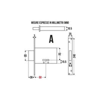 SERRATURA DOPPIA MAPPA CISA PER CANCELLI ENT.50