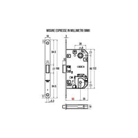 SERRATURA MEDIA FT.18 CON INCONTRO MAGNETICO DIST.
