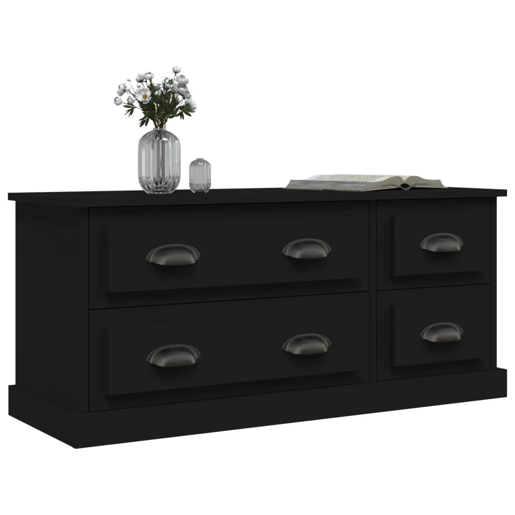 Mobile Porta TV Nero 100x35,5x45 cm in Legno Multistrato 816449