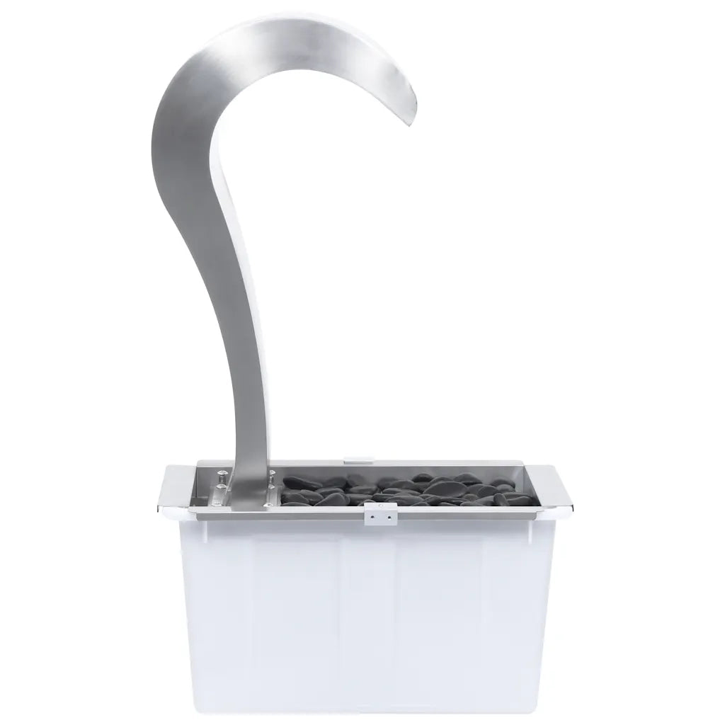 Cascata da Giardino Argento 52,4x34,2x82 cm in Acciaio Inox 48093