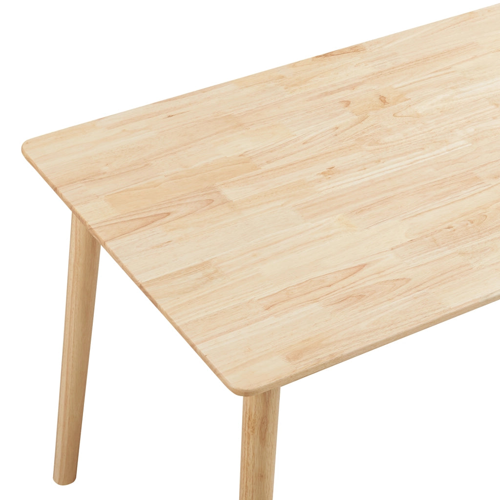 Tavolo da Pranzo Klijori Tavolo da Cucina in Legno di Hevea 120x70 cm color Naturale [en.casa]