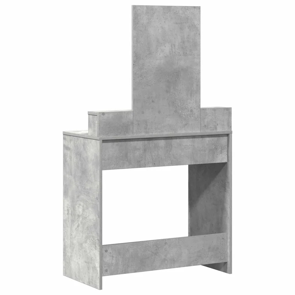 Tavolo da Trucco con cassetto Grigio cemento 79 x 41 x 140 cm 865139