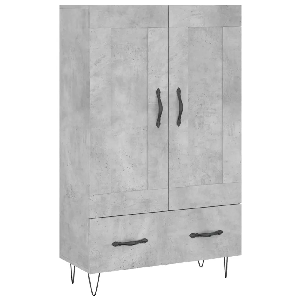 Credenza Grigio Cemento 69,5x31x115 cm in Legno Multistratocod mxl 80009