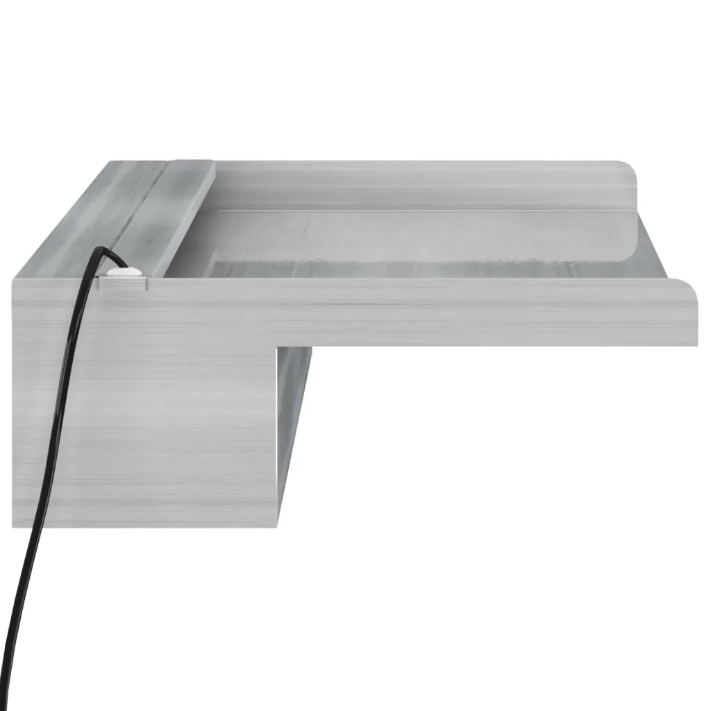Sfioratore a Cascata con LED RGB Acciaio Inox 60 cm CFW2079481