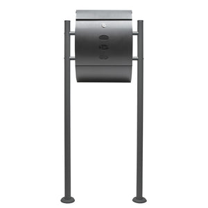 Set Cassetta postale V18 e Telaio di supporto per montaggio a terra, antracite