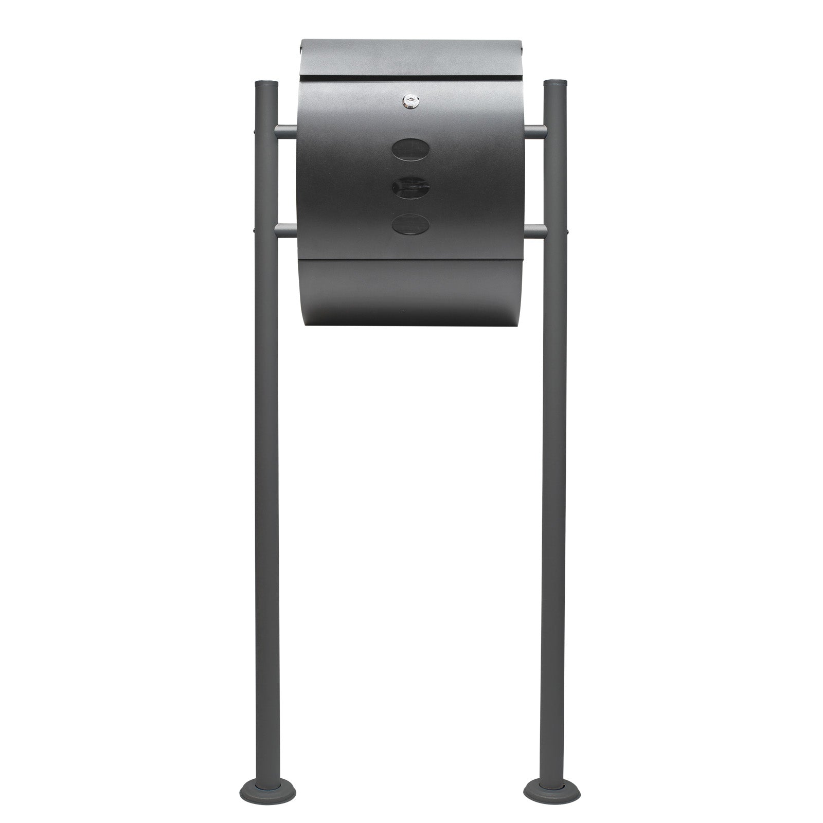 Set Cassetta postale V18 e Telaio di supporto per montaggio a terra, antracite