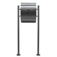 Set Cassetta postale V18 e Telaio di supporto per montaggio a terra, antracite