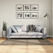 Tappeto a Pelo Lucido Lungo ISTAN Effetto Grigio 120x170 cm 375676