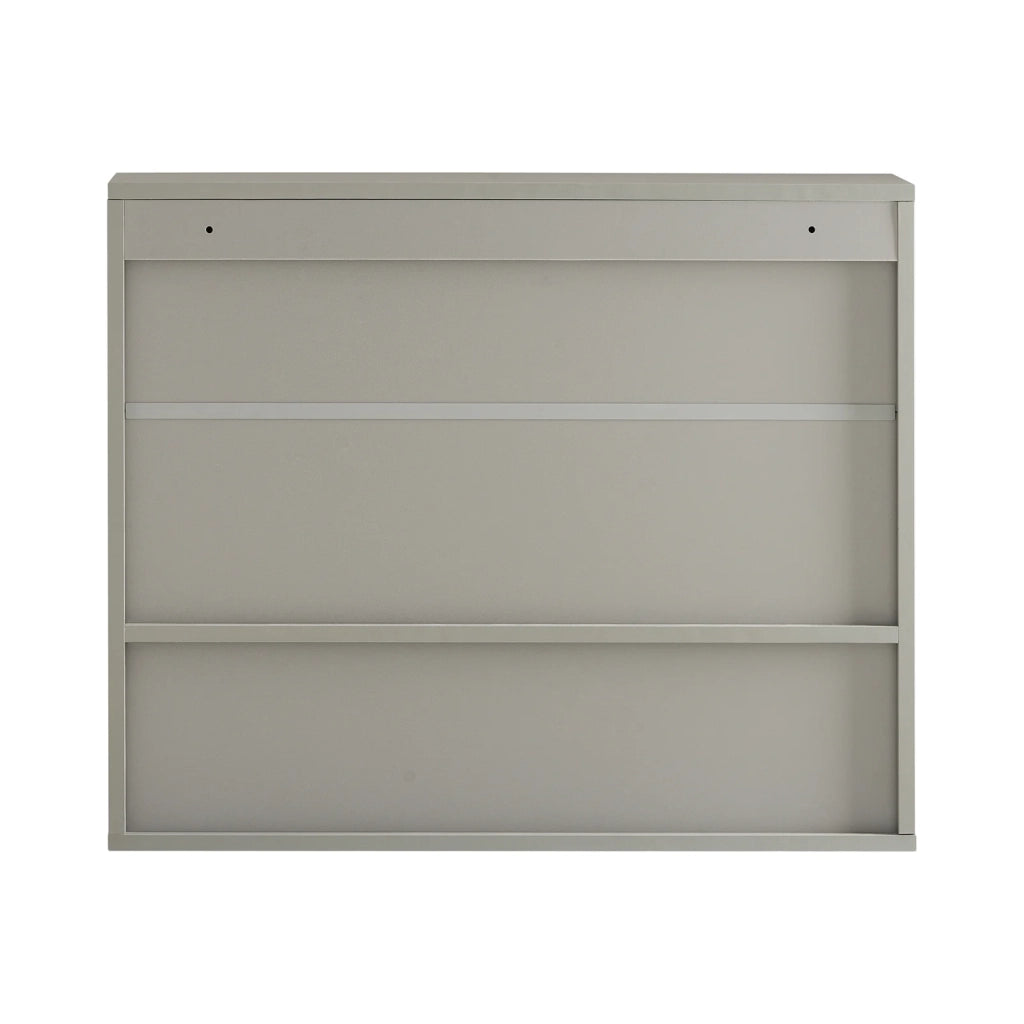 Pensile Da Bagno Mobile Bagno Con Specchio E Due Ante Grigio 60x19.5x49.5cm BZR134-NG