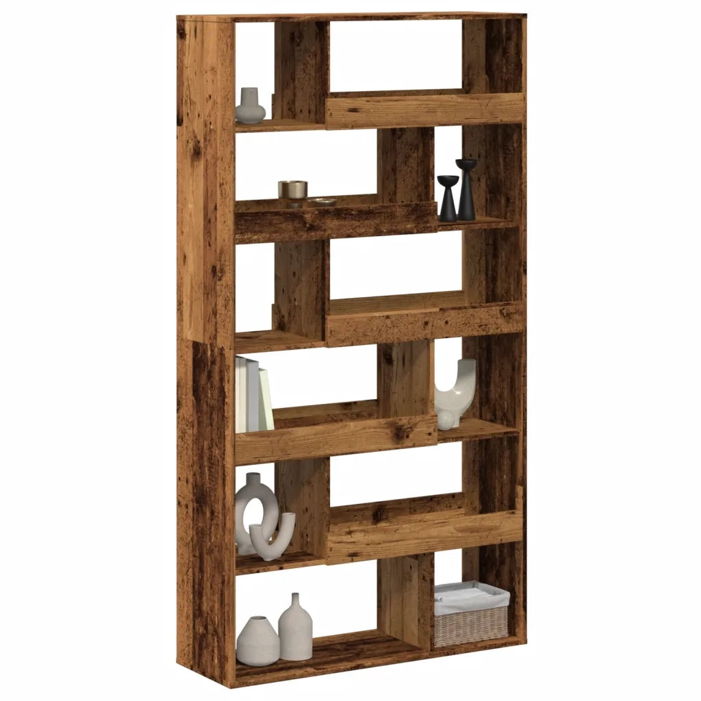 Divisorio Stanza | Paravento | Divisorio Ambienti Legno Antico 100x33x187,5 cm in Truciolato
