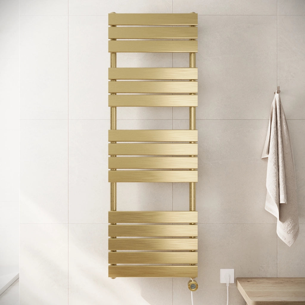 Termoarredo elettrico 1500x500 oro spazzolato interasse 450 | Andromeda