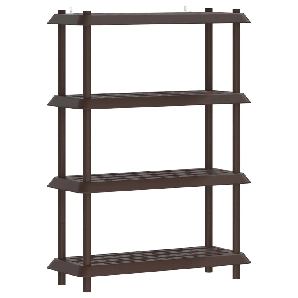 Unità di scaffalatura 4 livelli 100 x 40 x 136,5 cm PP Marrone 8011749
