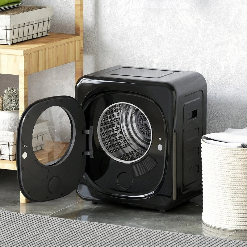 ASCIUGATRICE a pompa di calore compatta, 4 kg, nera, con display touch