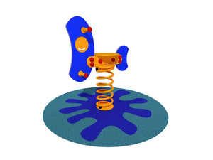 Gioco a molla Emoji Giochipark PEHD H56cm EN 1176 1 posto o 2 posti per bambini - 1 posto