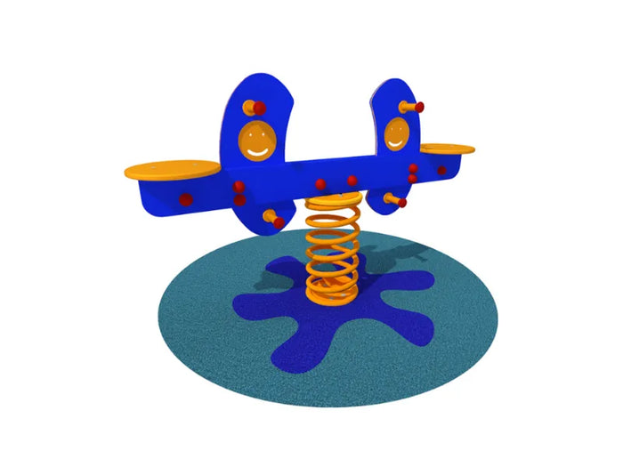 Gioco a molla Emoji Giochipark PEHD H56cm EN 1176 1 posto o 2 posti per bambini - 2 posti