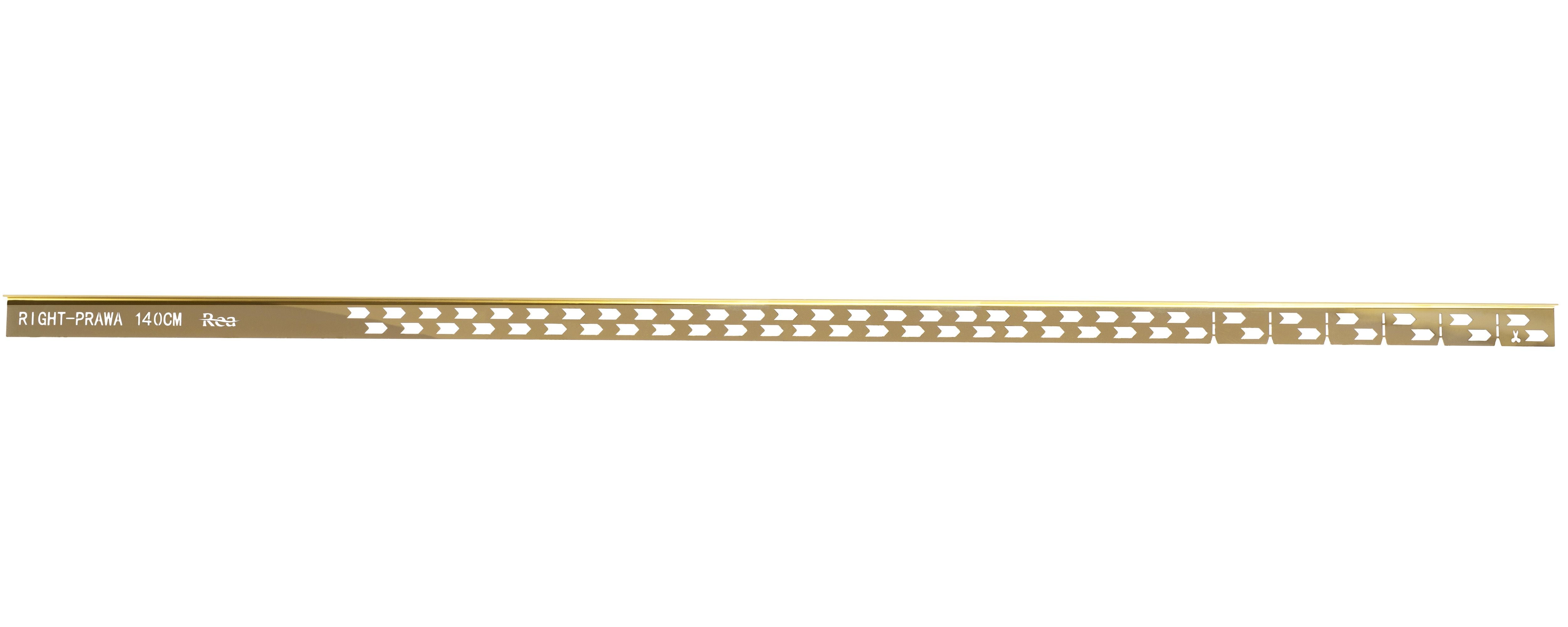 Profilo Doccia Pendenzato 140cm Gold destra
