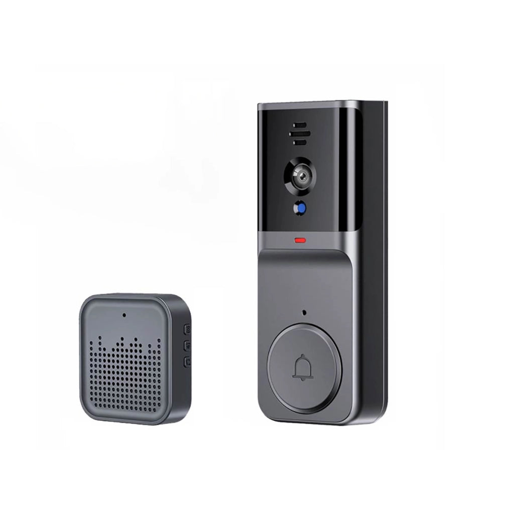 Videocitofono connesso Wi-Fi con campanello XRing IP65 Rilevamento movimento notturno Nero Avizar
