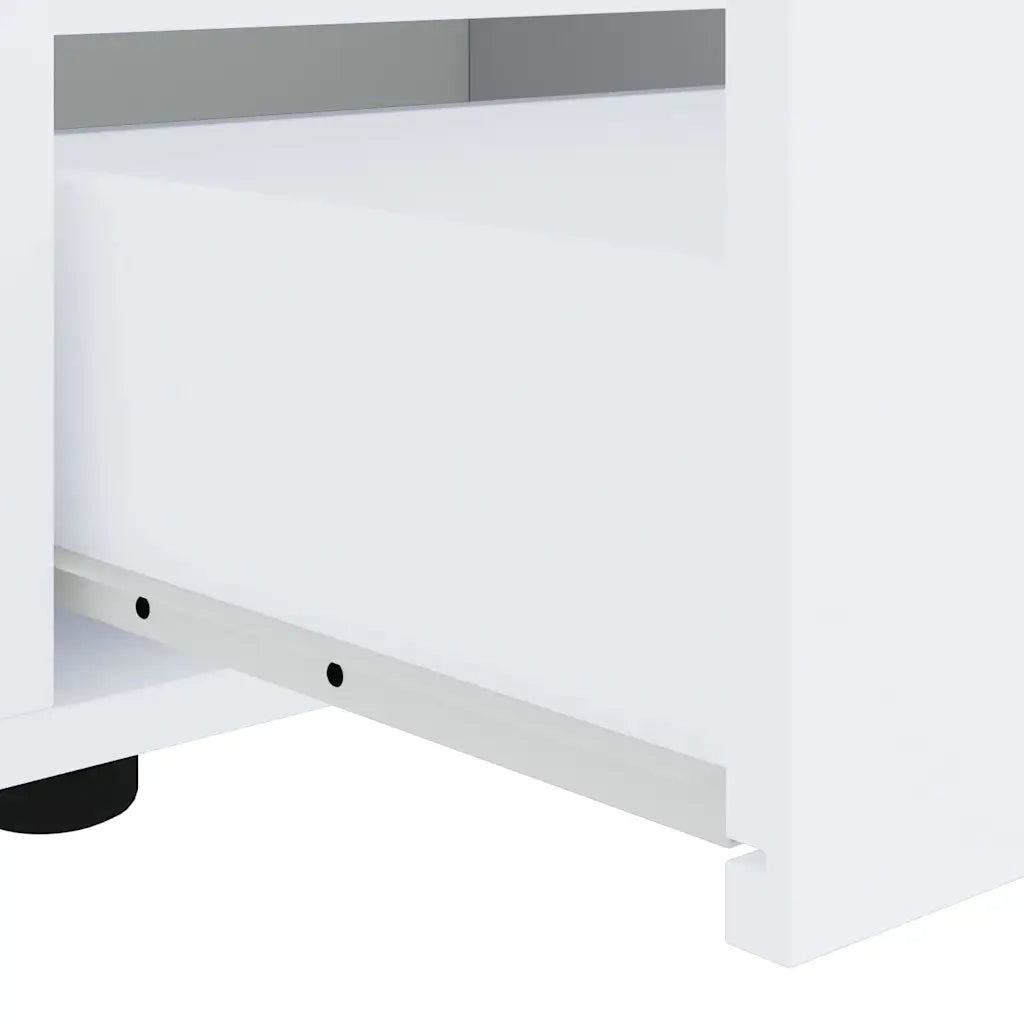 vidaXL Mobile TV VISNES Bianco 100x40x38 cm in Legno Multistrato