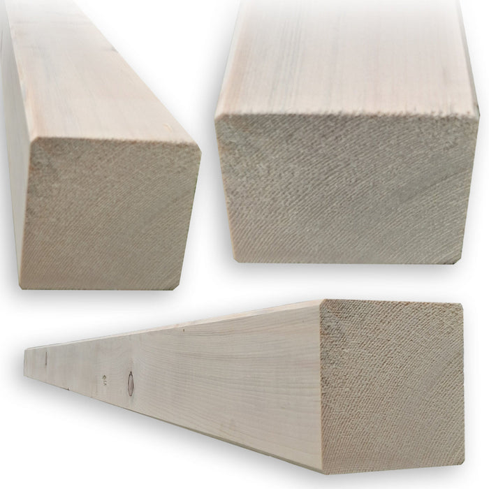 Trave in Abete Piallato 10x10 cm x 2 m – Angolo Smussato Misura: 10x10x200 cm