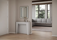 Consolle allungabile 90x25/211 cm Aneya Bianco Frassino