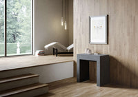 Consolle allungabile 78x47/299 cm Allex Antracite Spatolato