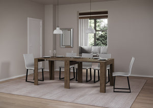 Consolle allungabile 90x25/211 cm Aneya Noce