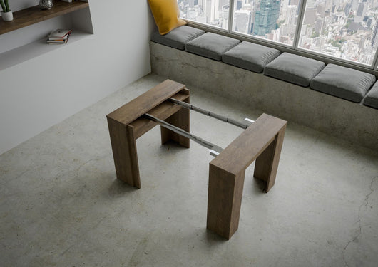 Consolle allungabile 90x48/204 cm Base Small Noce