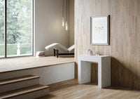 Consolle allungabile 78x47/299 cm Allex Bianco Spatolato