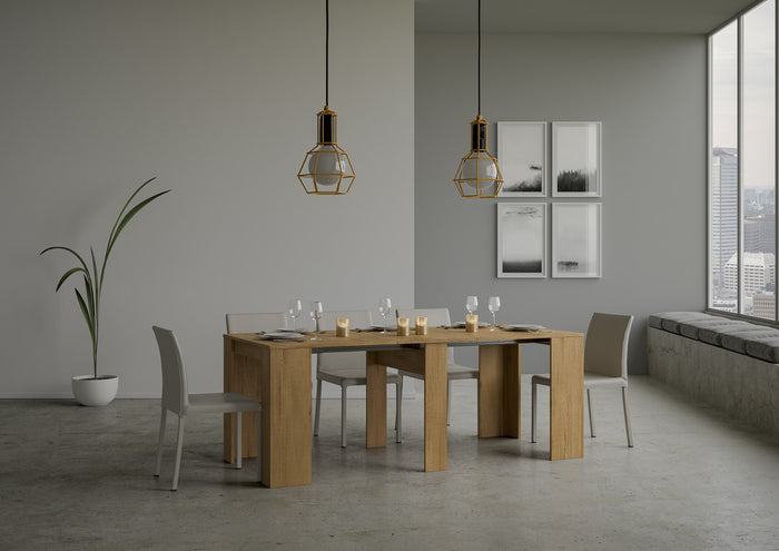 Consolle allungabile 90x48/308 cm Base Quercia Natura