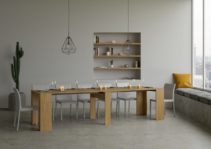 Consolle allungabile 90x48/308 cm Base Quercia Natura