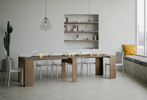 Consolle allungabile 90x48/308 cm Base Noce