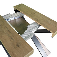 Consolle allungabile 90x40/300 cm Diagis Noce telaio Antracite