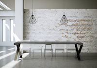 Consolle allungabile 90x40/300 cm Diagis Cemento telaio Antracite