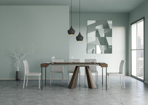 Consolle allungabile 90x40/300 cm Dianthus Noce telaio Orso