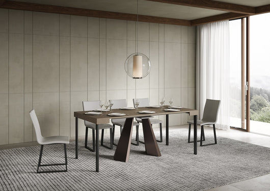 Consolle allungabile 90x40/196 cm Dianthus Small Tortora telaio Orso