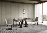 Consolle allungabile 90x40/196 cm Dianthus Small Tortora telaio Orso