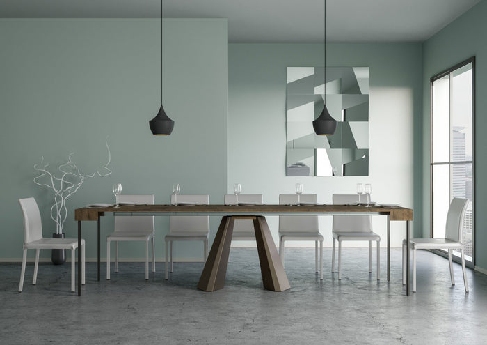 Consolle allungabile 90x40/300 cm Dianthus Noce telaio Orso