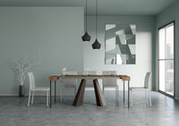 Consolle allungabile 90x40/190 cm Dianthus Small Abete Tinto telaio Orso