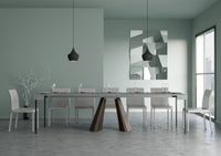 Consolle allungabile 90x40/300 cm Dianthus Cemento telaio Orso