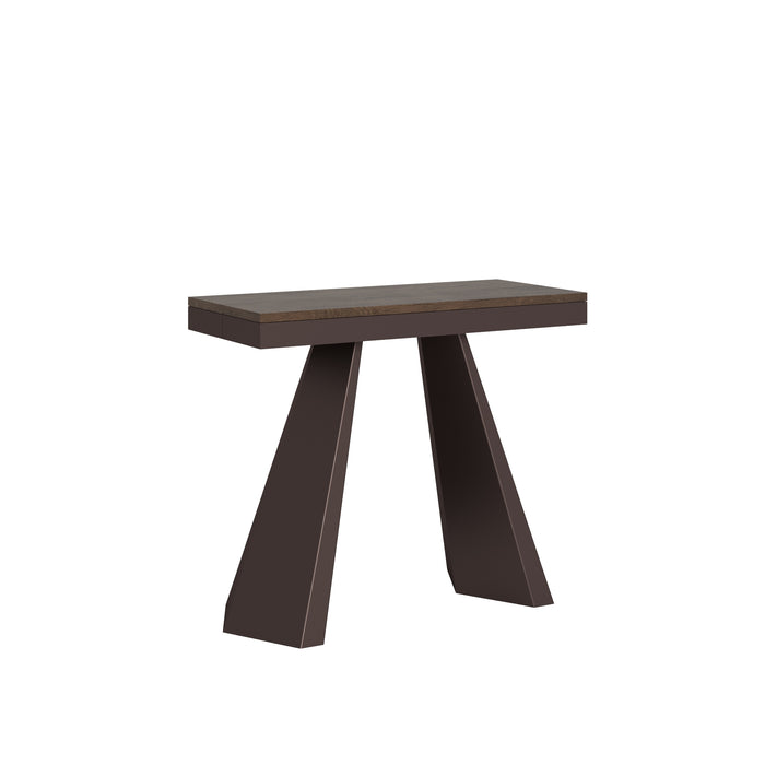 Consolle allungabile 90x40/300 cm Dianthus Evolution Noce telaio Orso