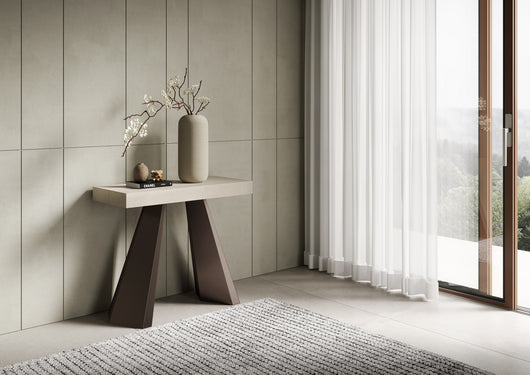 Consolle allungabile 90x40/300 cm Dianthus Cashmere telaio Orso