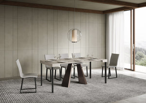 Consolle allungabile 90x40/300 cm Dianthus Cashmere telaio Orso