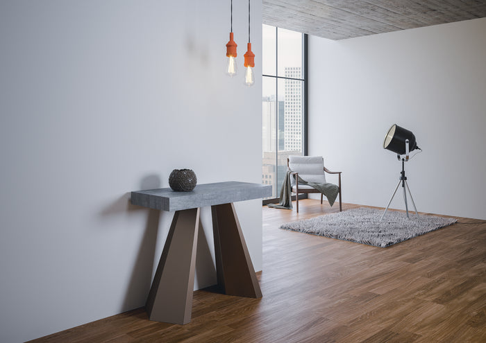 Consolle allungabile 90x40/300 cm Dianthus Premium Cemento telaio Orso