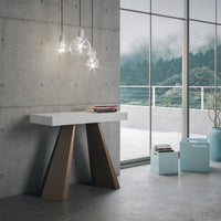 Consolle allungabile 90x40/300 cm Dianthus Bianco Frassino telaio Orso